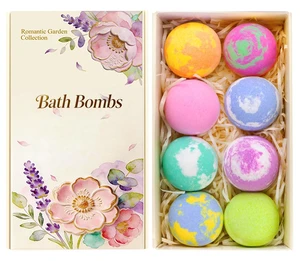 Bath Bomb Gift Set for Women, 8 Pcs Bath Bombs for Girls, Natural Bubble Bathbombs with Essential Oils, Self Care Gifts, Relaxation Spa Gift Basket,Birthday, Mothers Day Gifts for Mom, Wife, Bath Bomb Gift Set for Women, 8 Pcs Bath Bombs for Girls, Natural Bubble Bathbombs with Essential Oils, Self Care Gifts, Relaxation Spa Gift Basket,Birthday, Mothers Day Gifts for Mom, Wife,