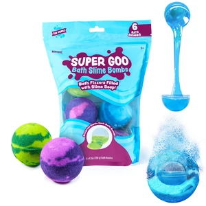 Super Goo Bath Slime 'Surprise' Bombs, 6 Pack | Kids Bath Bombs With Surprise Inside | Nontoxic | Stretchy, Squishy Slime Soap | Sensory Fun for Kids Super Goo Bath Slime 'Surprise' Bombs, 6 Pack | Kids Bath Bombs With Surprise Inside | Nontoxic | Stretchy, Squishy Slime Soap | Sensory Fun for Kids