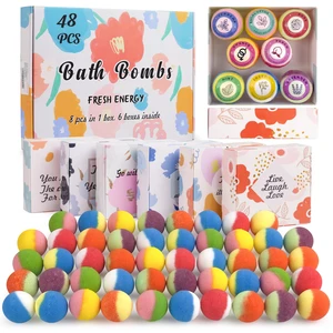 48 Natural & Organic Bath Bombs for Women and Kids, Rich in Essential Oils, Relaxation and Stress Relief, BathBombs Gift Set for Mothers Day, Christmas, Valentines Day & Birthday 48 Natural & Organic Bath Bombs for Women and Kids, Rich in Essential Oils, Relaxation and Stress Relief, BathBombs Gift Set for Mothers Day, Christmas, Valentines Day & Birthday
