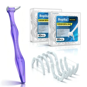 Long Reach Dental Flosser Starter Kit | 1 Reusable Handle & 120 Extra-Strength Refills, BPA & PFAS Free (Purple) Long Reach Dental Flosser Starter Kit | 1 Reusable Handle & 120 Extra-Strength Refills, BPA & PFAS Free (Purple)