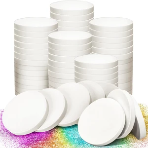 60 PCS White Round Makeup Sponge, Cosmetic Sponge Round Foam Pad Eye Facial Powder Puff, Beauty Makeup Foundation Powder Blender for Women Lady All Skin Types Wet and Dry Dual Use 60 PCS White Round Makeup Sponge, Cosmetic Sponge Round Foam Pad Eye Facial Powder Puff, Beauty Makeup Foundation Powder Blender for Women Lady All Skin Types Wet and Dry Dual Use