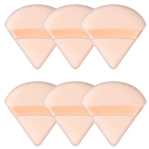 6 Pcs Powder Puffs, Triangle Makeup Sponge (Flesh) | Soft Fiber, Triangle and Round Design, for Loose and Pressed Powder 6 Pcs Powder Puffs, Triangle Makeup Sponge (Flesh) | Soft Fiber, Triangle and Round Design, for Loose and Pressed Powder