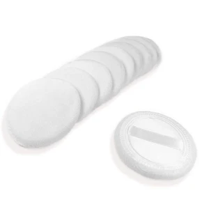 10pcs Powder Puff Cotton Cosmetic Powder Face Makeup Puffs Pads with Ribbon for Loose and Foundation 2.36 inch. (White) 10pcs Powder Puff Cotton Cosmetic Powder Face Makeup Puffs Pads with Ribbon for Loose and Foundation 2.36 inch. (White)