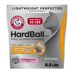HardBall Clumping Cat Litter, Garden Bloom, 8.5 Lbs | Lightweight 5-in-1, 24/7 Odor Control, Easy Clean Up, Non-Clay Formula, 99.9% Dust-Free, Multi-Cat HardBall Clumping Cat Litter, Garden Bloom, 8.5 Lbs | Lightweight 5-in-1, 24/7 Odor Control, Easy Clean Up, Non-Clay Formula, 99.9% Dust-Free, Multi-Cat