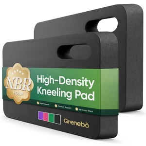 2-Pack Kneeling Pads, Extra Thick NBR, 17.3 x 11 x 1.6 in, Black | Soft NBR Foam Cushion for gardening kneeling pad use, Knee pad support for Gardening, Baby Bathing, Exercise and Work 2-Pack Kneeling Pads, Extra Thick NBR, 17.3 x 11 x 1.6 in, Black | Soft NBR Foam Cushion for gardening kneeling pad use, Knee pad support for Gardening, Baby Bathing, Exercise and Work