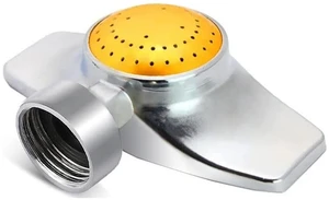 360 Degree Metal Spot Sprinkler,Small Sprinkler Garden for Small Areas | Lawn Sprinklers for Yard Circle Pattern with Gentle Water Flow Garden Watering (1, Yellow) 360 Degree Metal Spot Sprinkler,Small Sprinkler Garden for Small Areas | Lawn Sprinklers for Yard Circle Pattern with Gentle Water Flow Garden Watering (1, Yellow)