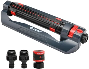 94094 Turbo Oscillating Sprinkler, Covers Up to 4,000 sq. ft., 18 Precision Nozzles, Adjustable Range and Width, Flow Control, Weighted Base, Quick Connect Starter Set 94094 Turbo Oscillating Sprinkler, Covers Up to 4,000 sq. ft., 18 Precision Nozzles, Adjustable Range and Width, Flow Control, Weighted Base, Quick Connect Starter Set
