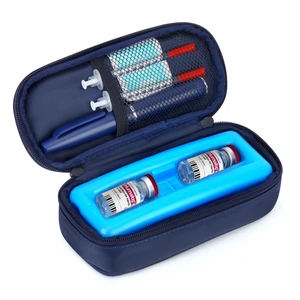 Insulin Vials Cooler Travel Case - TSA Approved peptide case | Diabetic Med Vial Cooling Bag , Protective Ice Brick, Refrigerated Diabetes Supplies Organizer, Small Bottle Carrying Storage Insulin Vials Cooler Travel Case - TSA Approved peptide case | Diabetic Med Vial Cooling Bag , Protective Ice Brick, Refrigerated Diabetes Supplies Organizer, Small Bottle Carrying Storage