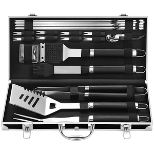 BBQ Accessories Grill Tools Set - 22PCS Stainless Steel Barbecue Grill Accessories for Outdoor Grill with Black Aluminum Case - Christmas Grilling Gifts for Men & Dad -Grill Tools Kit BBQ Accessories Grill Tools Set - 22PCS Stainless Steel Barbecue Grill Accessories for Outdoor Grill with Black Aluminum Case - Christmas Grilling Gifts for Men & Dad -Grill Tools Kit