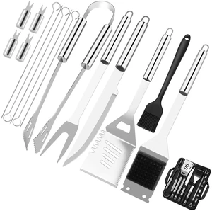 Grilling Accessories, BBQ Accessories, 15Pcs Grill Set, Grill Tools, Grill Accessories with Carrying Bag, Stainless Steel Grill Utensils Set, Grill Kit for Outdoor Camping, Grill Gifts for Men Father Grilling Accessories, BBQ Accessories, 15Pcs Grill Set, Grill Tools, Grill Accessories with Carrying Bag, Stainless Steel Grill Utensils Set, Grill Kit for Outdoor Camping, Grill Gifts for Men Father