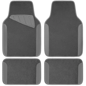 Waterproof Universal Fit Car Floor Mats, Car Mats Fit for SUV,Vans,sedans, Trucks,Set of 4pcs Car Carpet with Driver Heel Pad (All Gray) Waterproof Universal Fit Car Floor Mats, Car Mats Fit for SUV,Vans,sedans, Trucks,Set of 4pcs Car Carpet with Driver Heel Pad (All Gray)