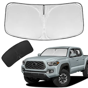 for Toyota Tacoma 2016-2024 2025 2026 Sun Shade Sunshade Windshield Cover | 4 Layers Front Window Shade Custom Fit Tacoma 2Dr 4Dr Pickup Sun Visor 240T Shade Blocks UV Rays Car Accessories for Toyota Tacoma 2016-2024 2025 2026 Sun Shade Sunshade Windshield Cover | 4 Layers Front Window Shade Custom Fit Tacoma 2Dr 4Dr Pickup Sun Visor 240T Shade Blocks UV Rays Car Accessories
