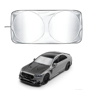 Thickened Car Windshield Sunshade, Foldable Automotive Front Window Sun Shade with Storage Bag, Reflective Windshield Sunshade Sun Blocker for UV Rays & Heat Protection (59.0×27.6 inches) Thickened Car Windshield Sunshade, Foldable Automotive Front Window Sun Shade with Storage Bag, Reflective Windshield Sunshade Sun Blocker for UV Rays & Heat Protection (59.0×27.6 inches)