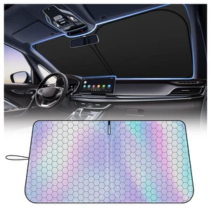 2026 Upgraded Car Windshield Sun Shade,57.48 * 32.68" Radium Reflective Sun Shade for Car Windshield Blocks Sunlight & Lowers Temperatures,Foldable Cars Suns Shades Kit with Storage Bag 2026 Upgraded Car Windshield Sun Shade,57.48 * 32.68" Radium Reflective Sun Shade for Car Windshield Blocks Sunlight & Lowers Temperatures,Foldable Cars Suns Shades Kit with Storage Bag