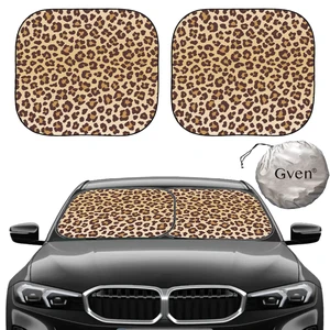 Windshield Sun Shade 2pcs with Bonus Car Sunshade for Front Window Shades 2025 Technology Reflect UV and Heat Sun Visor Automotive Interior Sun Protection (Leopard, M) Windshield Sun Shade 2pcs with Bonus Car Sunshade for Front Window Shades 2025 Technology Reflect UV and Heat Sun Visor Automotive Interior Sun Protection (Leopard, M)