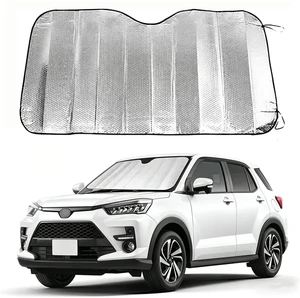 Car Windshield Sun Shade, Double Thickening Bubble Sun Shade, Foldable Front Window Sunshade with Suction Cups, UV-Blocking Sun Visor, Keeps Vehicle Cool for Most Cars SUVs (55"x27.5") Car Windshield Sun Shade, Double Thickening Bubble Sun Shade, Foldable Front Window Sunshade with Suction Cups, UV-Blocking Sun Visor, Keeps Vehicle Cool for Most Cars SUVs (55"x27.5")