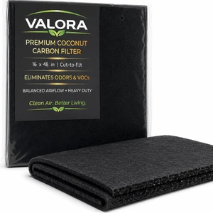 Premium Coconut Carbon Filter 16x48 Inch Air Purifier Pre Filter | Cut-to-Fit Sheet, Odor Control, HVAC Vents, Air Purifiers, 5MM Thick Premium Coconut Carbon Filter 16x48 Inch Air Purifier Pre Filter | Cut-to-Fit Sheet, Odor Control, HVAC Vents, Air Purifiers, 5MM Thick