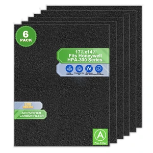 6 Pack Cut to Fit Activated Carbon Filter, Compatible with Honeywell HPA300 Air Purifiers, Charcoal Filters for Window, Vent, AC, Range Hood, Odor Removal 6 Pack Cut to Fit Activated Carbon Filter, Compatible with Honeywell HPA300 Air Purifiers, Charcoal Filters for Window, Vent, AC, Range Hood, Odor Removal