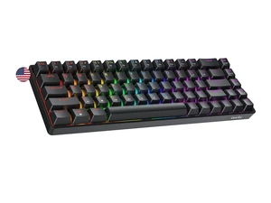 GK65 SE 65% | Mechanical Gaming Keyboard | 68 Keys Multi Color RGB LED Backlit for PC/Mac Gamer | ANSI US American Layout (Black, Mechanical Speed Silver) GK65 SE 65% | Mechanical Gaming Keyboard | 68 Keys Multi Color RGB LED Backlit for PC/Mac Gamer | ANSI US American Layout (Black, Mechanical Speed Silver)