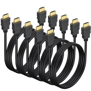 4K HDMI Cable 3.3 FT 5-Pack, Shielded HDMI TV Cord, CL3 Rated, HDCP 2.2 | Gold-Plated HDMI 2.0 Male Cable 120Hz ARC 3D HDR| for Docking Station, PC,Monitor, Switch, Splitter, PS4/5, Xbox, Soundbar 4K HDMI Cable 3.3 FT 5-Pack, Shielded HDMI TV Cord, CL3 Rated, HDCP 2.2 | Gold-Plated HDMI 2.0 Male Cable 120Hz ARC 3D HDR| for Docking Station, PC,Monitor, Switch, Splitter, PS4/5, Xbox, Soundbar
