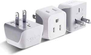 Japan, Philippines Travel Adapter Plug- USA 3 Pin Polarized to 2 Prong Unpolarized - Type A (3 Pack) - Dual Inputs - Ultra Compact - Perfect for Cell Phones, Tablet, Camera Chargers (CT-6) Japan, Philippines Travel Adapter Plug- USA 3 Pin Polarized to 2 Prong Unpolarized - Type A (3 Pack) - Dual Inputs - Ultra Compact - Perfect for Cell Phones, Tablet, Camera Chargers (CT-6)