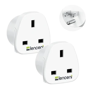 UK to US America Plug Adapter, 2 Pack Grounded USA Visitors Travel | Converter All Type G Plugs from United Kingdom UK Singapore Malaysia UAE Ireland Malta Hongkong and etc. (Type B) UK to US America Plug Adapter, 2 Pack Grounded USA Visitors Travel | Converter All Type G Plugs from United Kingdom UK Singapore Malaysia UAE Ireland Malta Hongkong and etc. (Type B)