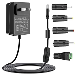12V 2A Power Supply Adapter with ON/Off Switch, AC 100-240V 50-60Hz, fits 12Vdc 2000ma 2.0a 1500ma 1.5a 1200ma 1.2a 1000ma 1.0a 500ma 0.5a LED Strip Light Hard Drive CCTV Camera Keyboard. 12V 2A Power Supply Adapter with ON/Off Switch, AC 100-240V 50-60Hz, fits 12Vdc 2000ma 2.0a 1500ma 1.5a 1200ma 1.2a 1000ma 1.0a 500ma 0.5a LED Strip Light Hard Drive CCTV Camera Keyboard.