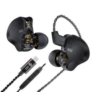 CCZ DC02 USB C Earbuds Wired with Microphone, Dual Magnetic Circuit DD IEM Earbuds,in Ear Type C Headphones with mic, Powerful Bass, Lightweight, Type-C Wired Earphones with Tangle-Free Flat Cable CCZ DC02 USB C Earbuds Wired with Microphone, Dual Magnetic Circuit DD IEM Earbuds,in Ear Type C Headphones with mic, Powerful Bass, Lightweight, Type-C Wired Earphones with Tangle-Free Flat Cable