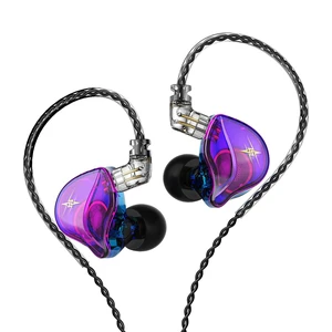 QKZ ZXT in Ear Monitor Headphones, Wired Earphones Stereo Bass, HiFi Wired Earbuds, Dynamic Dual Driver Gaming Earbuds with Detachable Cable for Musicians, Singer (Purple) QKZ ZXT in Ear Monitor Headphones, Wired Earphones Stereo Bass, HiFi Wired Earbuds, Dynamic Dual Driver Gaming Earbuds with Detachable Cable for Musicians, Singer (Purple)