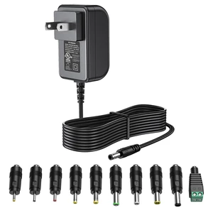 10V 1.8A 1.5A 1A 18W Max Power Supply with 10 Replacement Connectors | 1.8A 1.5A 1A Power Supply 10 Volt Charger 18W Max Regulated Switching AC to DC Cord Adapter with 10 Replacement Connectors 10V 1.8A 1.5A 1A 18W Max Power Supply with 10 Replacement Connectors | 1.8A 1.5A 1A Power Supply 10 Volt Charger 18W Max Regulated Switching AC to DC Cord Adapter with 10 Replacement Connectors