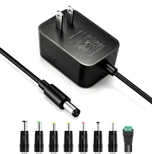 9V 2A Power Supply 9 Volts 2 Amps AC Adapter for 100mA-2000mA Electronics | 8 DC Tips, 18W Cord Charger for 300mA 400mA 500mA 600mA 700mA 800mA 900mA 1000mA 1500mA 2000mA Transformer, UL Listed, 6 Ft 9V 2A Power Supply 9 Volts 2 Amps AC Adapter for 100mA-2000mA Electronics | 8 DC Tips, 18W Cord Charger for 300mA 400mA 500mA 600mA 700mA 800mA 900mA 1000mA 1500mA 2000mA Transformer, UL Listed, 6 Ft