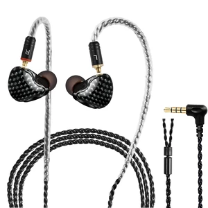 in Ear Monitor with Detachable 3.5mm Cable | HiFi IEM, Dual Dynamic Driver Wired Earbuds, Noise Canceling In Ear Headphones for Singers & Audiophiles (Carbon Fiber) in Ear Monitor with Detachable 3.5mm Cable | HiFi IEM, Dual Dynamic Driver Wired Earbuds, Noise Canceling In Ear Headphones for Singers & Audiophiles (Carbon Fiber)