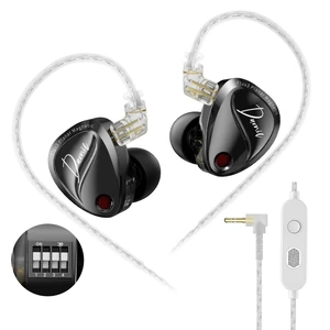 Duonic in-Ear Monitor, Planar Magnetic + Dynamic Dual Driver IEM | Switch for Tuning, N52 Triple Magnets Planar Drive, HiFi Deep Bass Headphones Comfort-fit Noise Isolating IEM for Musician Duonic in-Ear Monitor, Planar Magnetic + Dynamic Dual Driver IEM | Switch for Tuning, N52 Triple Magnets Planar Drive, HiFi Deep Bass Headphones Comfort-fit Noise Isolating IEM for Musician