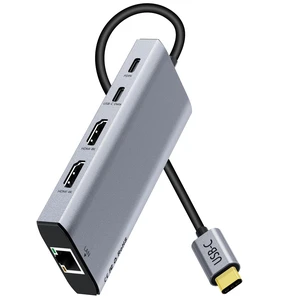 USB C Laptop Docking Station Dual HDMI Monitor 10in1 Dongle Type-C Hub Dock | 2*4K@60Hz,100W PD,Gigabit Ethernet,Card Reader,USB3.0,Multi-port Adapter for Macbook Neo Pro IPad,Dell,HP,Surface,Laptop USB C Laptop Docking Station Dual HDMI Monitor 10in1 Dongle Type-C Hub Dock | 2*4K@60Hz,100W PD,Gigabit Ethernet,Card Reader,USB3.0,Multi-port Adapter for Macbook Neo Pro IPad,Dell,HP,Surface,Laptop
