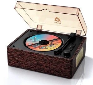 Heritage Bluetooth CD Player with Speakers, USB, Headphone Jack Compact All-in-One Design Fits Shelves, Desks, Bedside Tables, Includes AUX Input, Top-Loading Lid - Wood Heritage Bluetooth CD Player with Speakers, USB, Headphone Jack Compact All-in-One Design Fits Shelves, Desks, Bedside Tables, Includes AUX Input, Top-Loading Lid - Wood