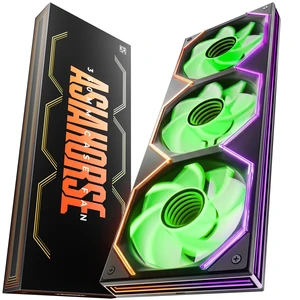 Matrix Pro 360mm Integrated ARGB Case Fan, 3-Zone Controlled 3D Curved Infinite Mirror Light, Low Resistance 2-Support Frame Hydraulic PWM Fan for 360mm PC Liquid Cooling & Gaming Chassis Matrix Pro 360mm Integrated ARGB Case Fan, 3-Zone Controlled 3D Curved Infinite Mirror Light, Low Resistance 2-Support Frame Hydraulic PWM Fan for 360mm PC Liquid Cooling & Gaming Chassis