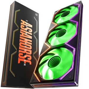 Matrix Pro 360mm Integrated ARGB Case Fan, 3-Zone Controlled 3D Curved Infinite Mirror Light, Low Resistance 2-Support Frame Hydraulic PWM Fan for 360mm PC Liquid Cooling & Gaming Chassis Matrix Pro 360mm Integrated ARGB Case Fan, 3-Zone Controlled 3D Curved Infinite Mirror Light, Low Resistance 2-Support Frame Hydraulic PWM Fan for 360mm PC Liquid Cooling & Gaming Chassis