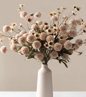 8 Pcs Fake Mums Kiku Flowers Artificial with Wild Flowers Bulk, Beige Silk Flower Arrangements Decor Floral Centerpieces For Tables Artificial Fall Flowers for Vase DIY Bouquet Coffee Dining Home 8 Pcs Fake Mums Kiku Flowers Artificial with Wild Flowers Bulk, Beige Silk Flower Arrangements Decor Floral Centerpieces For Tables Artificial Fall Flowers for Vase DIY Bouquet Coffee Dining Home