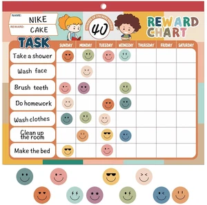 Boho 32 Chore Charts Behavior Reward Chart System,Sticker Chore Chart Pad for Students with 2328 Stickers, 12.2" x 9.8" Magnetic Reward Chart to Develop Responsibility & Good Habits. Boho 32 Chore Charts Behavior Reward Chart System,Sticker Chore Chart Pad for Students with 2328 Stickers, 12.2" x 9.8" Magnetic Reward Chart to Develop Responsibility & Good Habits.
