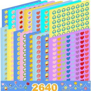 2640PCS Chore Chart Stickers for Kids, Small Reward Stickers | 30 Sheets, 15 Styles, 0.5 Inch Size, Daily Progress, Reward Charts, Homework Pages 2640PCS Chore Chart Stickers for Kids, Small Reward Stickers | 30 Sheets, 15 Styles, 0.5 Inch Size, Daily Progress, Reward Charts, Homework Pages