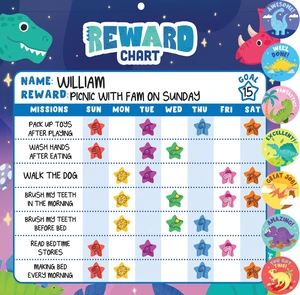 Magnetic Chore Chart for Kids Dinosaur Reward Chart for Kids Behavior at Home & Classroom, Reusable Dry Erase Sticker Chart, Toddler Morning Routine Responsibility Board Magnetic Chore Chart for Kids Dinosaur Reward Chart for Kids Behavior at Home & Classroom, Reusable Dry Erase Sticker Chart, Toddler Morning Routine Responsibility Board