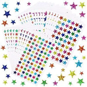 2040 Pcs Star Stickers, 5 Sizes Small Stars for Kids Reward, Sparkly Holographic Stickers, Glitter foil Stickers for Behavior Reward Chart and DIY Decoration 2040 Pcs Star Stickers, 5 Sizes Small Stars for Kids Reward, Sparkly Holographic Stickers, Glitter foil Stickers for Behavior Reward Chart and DIY Decoration