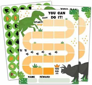 10 Dinosaur Reward Chart with 216 Round Stickers, Incentive Behavior Chart for Kids at Home Classroom, Kids Routine Daily Chore Sticker Chart-A09 10 Dinosaur Reward Chart with 216 Round Stickers, Incentive Behavior Chart for Kids at Home Classroom, Kids Routine Daily Chore Sticker Chart-A09
