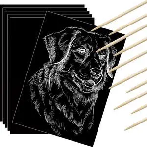 25 Pieces Scratch Paper Art Set Craft Kits Black Coated | Scratchboard Black Scratch off Paper with Wooden Stylus for Valentine Gifts Birthday Party Supplies 25 Pieces Scratch Paper Art Set Craft Kits Black Coated | Scratchboard Black Scratch off Paper with Wooden Stylus for Valentine Gifts Birthday Party Supplies