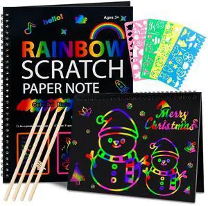 Scratch Paper Art Crafts Stocking Stuffers for Kids Teens 2 Pack | Back to School Classroom Teacher Supplies,Game Party Favors,Activities Toys for Boy Girls Ages 3-12 Years Old Scratch Paper Art Crafts Stocking Stuffers for Kids Teens 2 Pack | Back to School Classroom Teacher Supplies,Game Party Favors,Activities Toys for Boy Girls Ages 3-12 Years Old