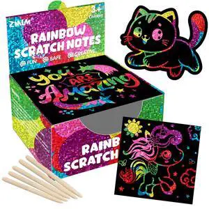 165 Pcs Rainbow Scratch Paper Art Notes - Crafts for Kids Ages 4-8 | Mess Free Classroom Prizes,1st 2nd 3rd Grade School Activity Bulk, Back to School Gifts for Students from Teacher 165 Pcs Rainbow Scratch Paper Art Notes - Crafts for Kids Ages 4-8 | Mess Free Classroom Prizes,1st 2nd 3rd Grade School Activity Bulk, Back to School Gifts for Students from Teacher