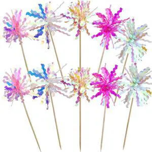 10 Pcs Happy Birthday Toppers, Sparkle Foil Cupcake Picks for Party | Foil Firework, Sparkle Tinsel, Drink Stirrers, Flowers Cake Decoration, Cocktail Food Fruit Toothpick 10 Pcs Happy Birthday Toppers, Sparkle Foil Cupcake Picks for Party | Foil Firework, Sparkle Tinsel, Drink Stirrers, Flowers Cake Decoration, Cocktail Food Fruit Toothpick