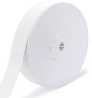 White Elastic Bands for Sewing - Waistband Elastic 1-1/2 inch x 30 Yards - Durable, Comfortable Stretch for Pajamas, Crafts, Waistbands & Masks White Elastic Bands for Sewing - Waistband Elastic 1-1/2 inch x 30 Yards - Durable, Comfortable Stretch for Pajamas, Crafts, Waistbands & Masks