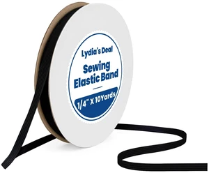 Elastic Band for Sewing 1/4 Inch Wide 10 Yards, Durable & Soft High Elasticity Stretch Elastic Bands Cord for Sewing, Waistbands, Pants, DIY Crafts, Black Elastic Band for Sewing 1/4 Inch Wide 10 Yards, Durable & Soft High Elasticity Stretch Elastic Bands Cord for Sewing, Waistbands, Pants, DIY Crafts, Black