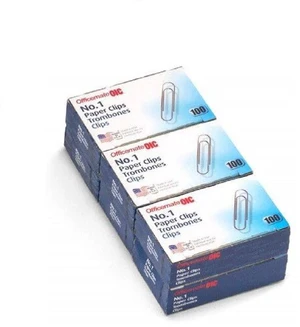 No.1 Smooth Paper Clips, Pack of 6 Boxes of 100 Clips Each, 600 Clips Total (99911) No.1 Smooth Paper Clips, Pack of 6 Boxes of 100 Clips Each, 600 Clips Total (99911)